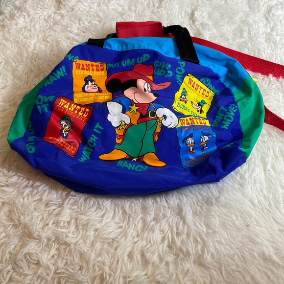 Vintage-Cowboy Mickey Mouse Overnight Bag
